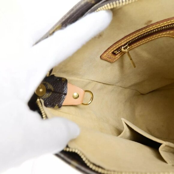 LOUIS VUITTON Logo Looping GM Shoulder Bag Monogram Leather Brown M51145 85EC883 - Picture 12 of 16